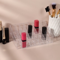 Органайзер для хранения маникюрных/косметических принадлежностей, 40 секций, 19 × 12 × 8 см, цвет прозрачный Органайзер для хранения маникюрных/косметических принадлежностей, 40 секций, 19 × 12 × 8 см, цвет прозрачный