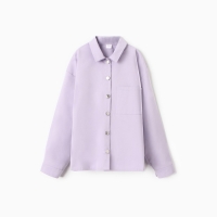 Рубашка детская MINAKU: Jeans collection, цвет лавандовый, рост 134 см Рубашка детская MINAKU: Jeans collection, цвет лавандовый, рост 134 см