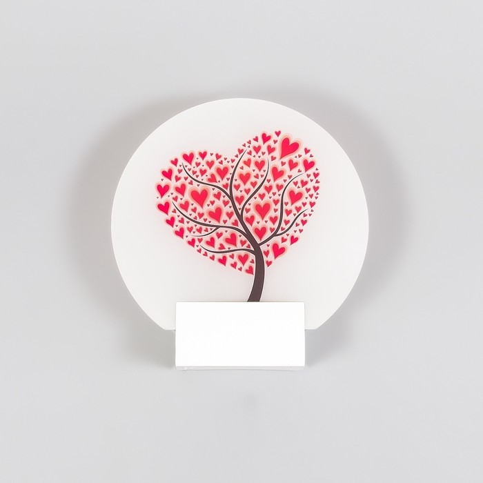 Бра "Дерево любви" LED 6Вт 4000К белый 19,5х6х19,5 см