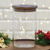 Новый год. Банка для хранения &laquo;Best wishes. Время чудес&raquo;, 950 мл