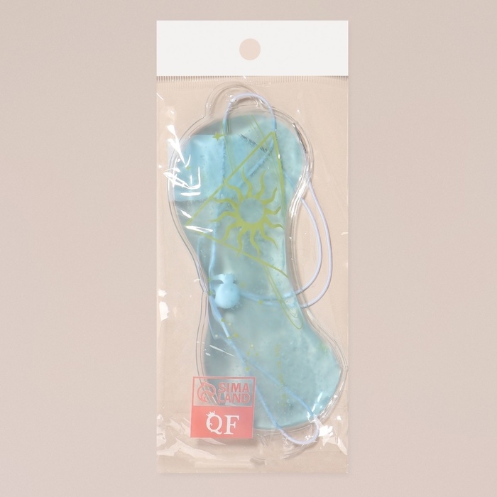 Гелевая маска для области вокруг глаз «День», 18,5 × 7,5 × 0,4 см, цвет голубой Гелевая маска для области вокруг глаз «День», 18,5 × 7,5 × 0,4 см, цвет голубой