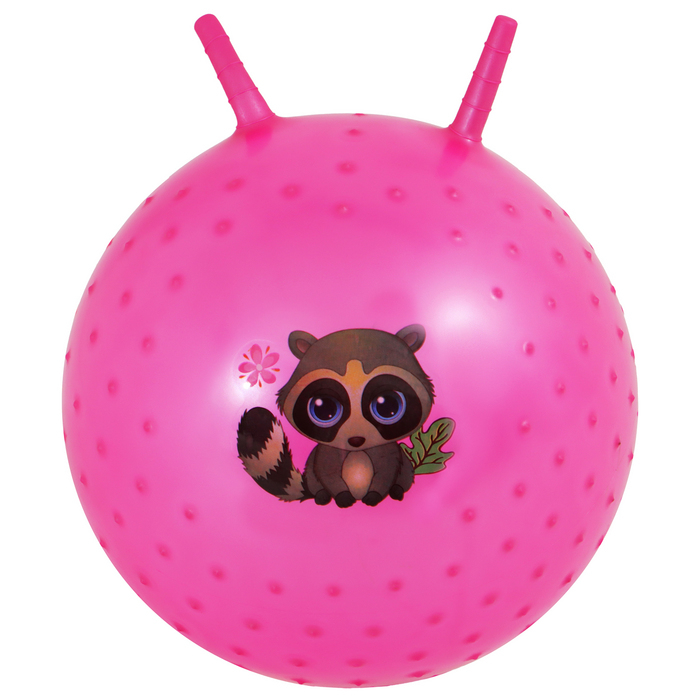 Мяч-прыгун с рожками &laquo;Счастливые улыбки&raquo;, массажный, d=55 см, 420 г, МИКС