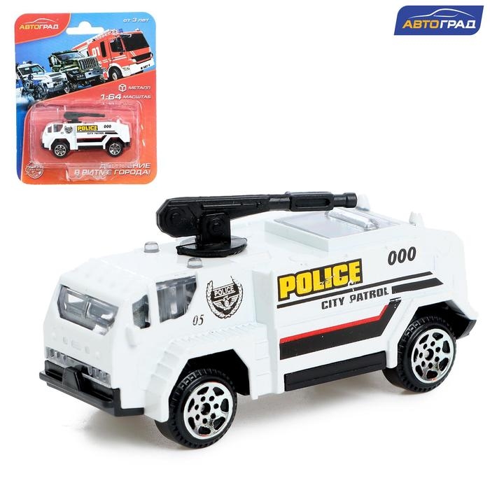 Машина металлическая &laquo;Полиция&raquo;, масштаб 1:64, цвет МИКС, на блистере