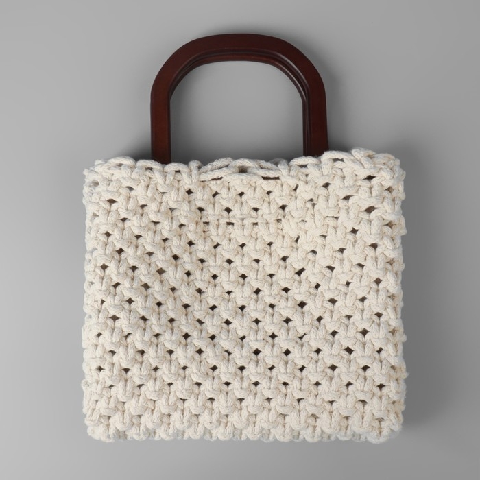 Ручки для сумки деревянные, 12 &times; 12,9 см, 2 шт, цвет коричневый