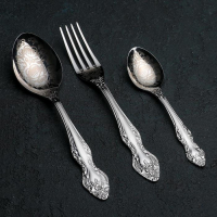 Набор столовых приборов &laquo;Тройка&raquo;, 18 предметов, художественная роспись, картонная коробка