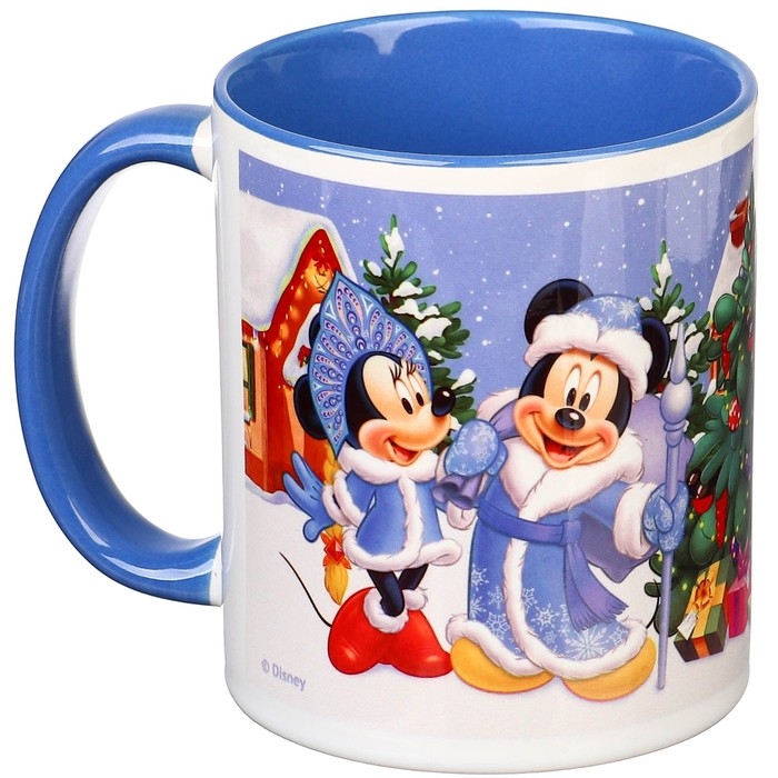 Кружка керамическая "С Новым годом!" 320 мл, Микки Маус