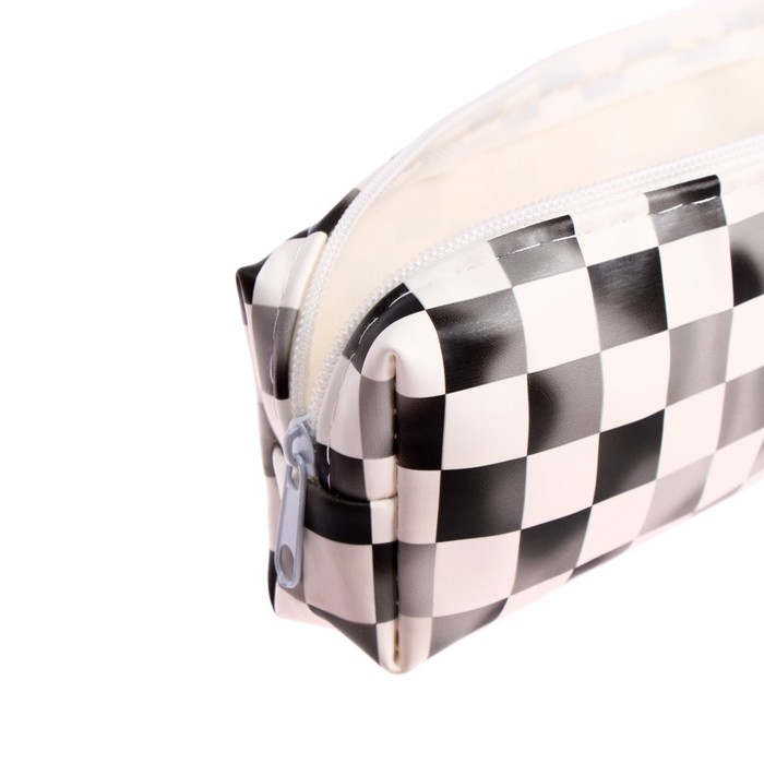 Пенал школьный на молнии Шахматка Пенал школьный на молнии Шахматка", МИКС