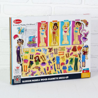 Игра на магнитах &laquo;Модные девчонки&raquo;, 63 элемента одежды + 4 куклы