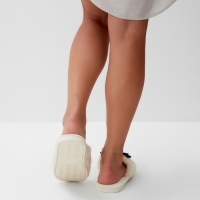 Тапочки женские с открытым носом, размер 40-41, синий бант Тапочки женские с открытым носом, размер 40-41, синий бант