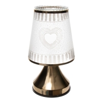 Аромасветильник сенсорный "Сердце" G9 40Вт золото 13х13х23 см RISALUX Аромасветильник сенсорный "Сердце" G9 40Вт золото 13х13х23 см RISALUX