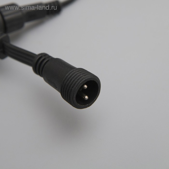 Гирлянда &laquo;Занавес&raquo; 2 &times; 9 м, IP44, УМС, тёмная нить, 1800 LED, свечение белое, мерцание, 220 В