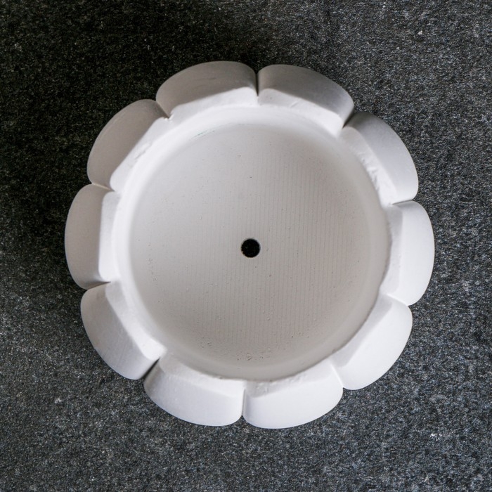 Кашпо Кашпо "Тыква" белый, 0 15 л / 8,5х6х8,5см