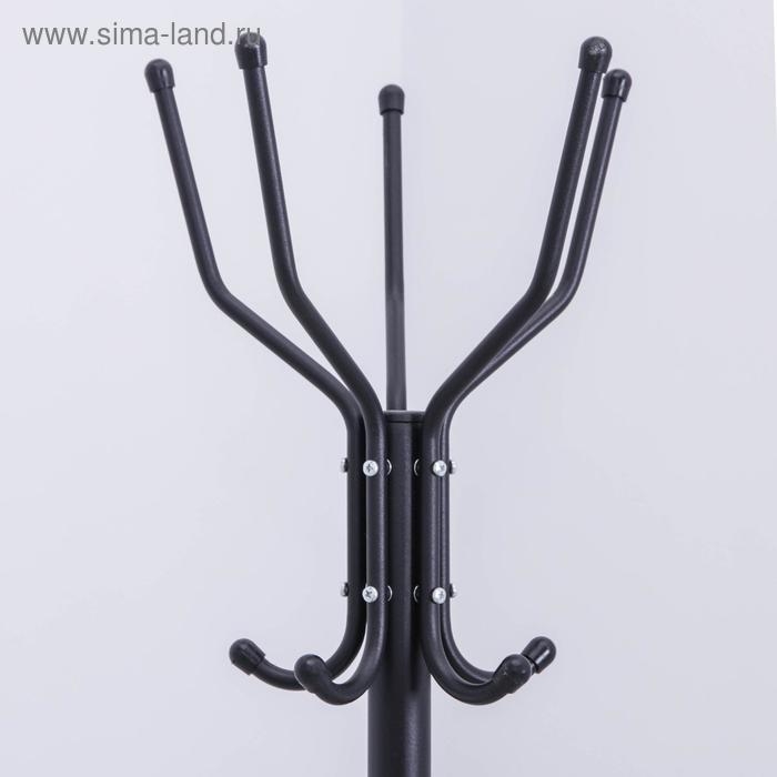 Вешалка напольная разборная, 55&times;55&times;174 см, цвет чёрный