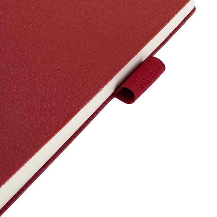 Ежедневник недатированный А5, 128 листов GRAND, интегральная обложка из искусственной кожи, ляссе, кремовый блок 70 г/м2, бордовый