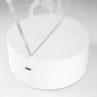 Светильник сенсорный "Тираннозавр" LED 7 USB/от батареек белый 16х9,5х16см RISALUX