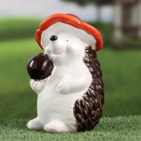 Садовая фигура "Ежик с яблочком" 10х11х18см Садовая фигура "Ежик с яблочком" 10х11х18см