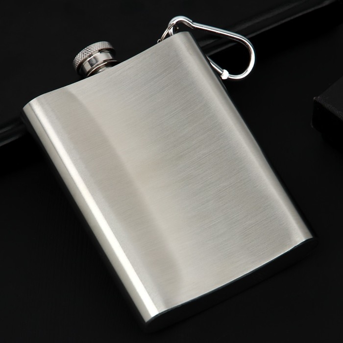 Фляжка с карабином &laquo;Мужской характер&raquo;, 240 мл