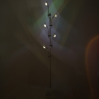 Торшер "Зигзаг" 15Вт 5хLED 4000К хром 40х40х180 см