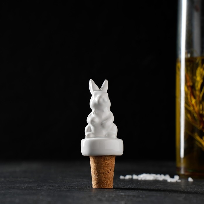 Пробка для бутылки Доляна &laquo;Зайка&raquo;, 10 см