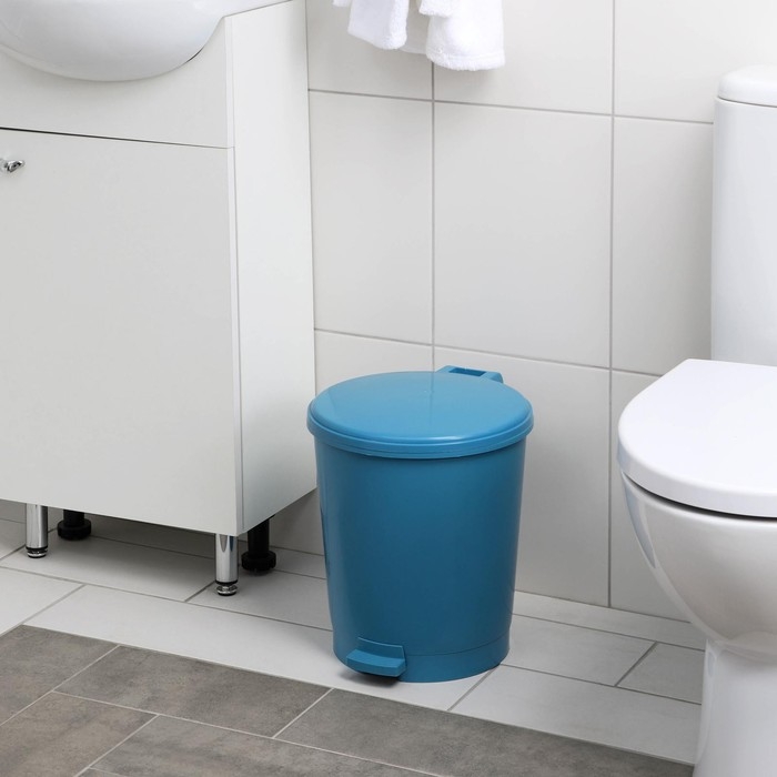 Ведро с педалью &laquo;Эконом&raquo;, 12 л, цвет МИКС