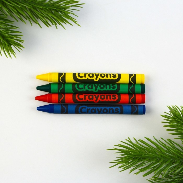 Подарочный набор новогодний, смешбук и восковые мелки &laquo;В новый год только вперёд!&raquo;