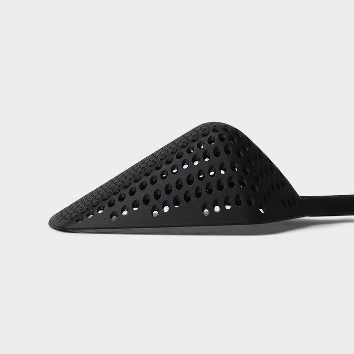 Шумовка-совок Доляна Pronto, цвет белый, чёрный Шумовка-совок Доляна Pronto, цвет белый, чёрный