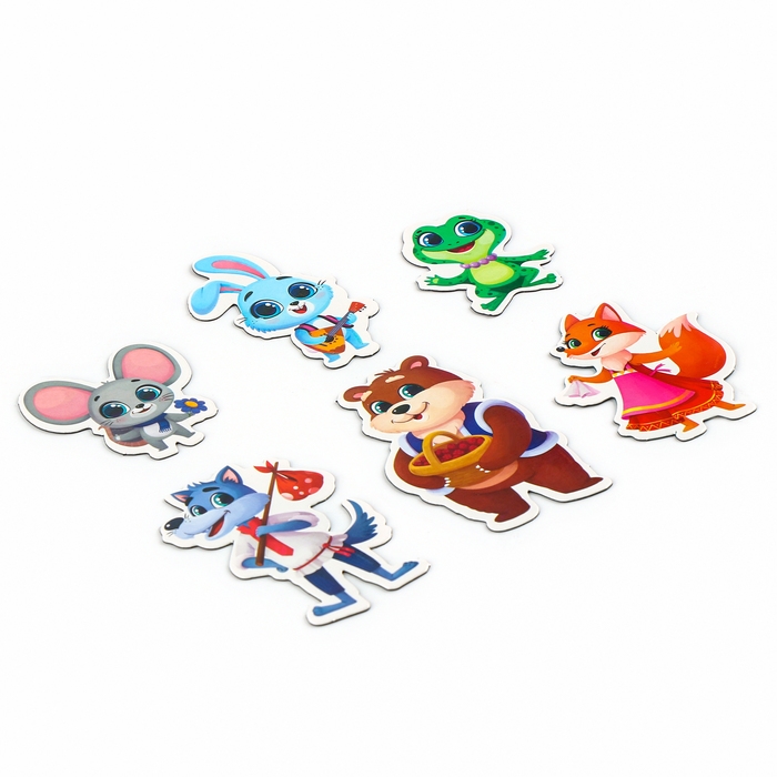 Набор развивающих магнитов. Театр по мотивам русской народной сказки «Теремок» Набор развивающих магнитов. Театр по мотивам русской народной сказки «Теремок»