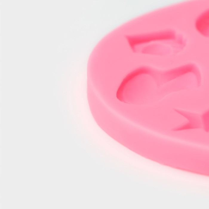 Молд &laquo;Гольф&raquo;, силикон, 9,8&times;9,8&times;1 см, цвет МИКС