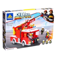 Конструктор пожарные «Машина с лестницей», стреляет водой, 278 деталей Конструктор пожарные «Машина с лестницей», стреляет водой, 278 деталей