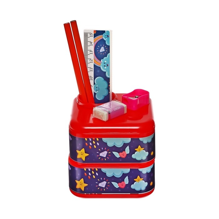 Набор настольный канцелярский, 6 предметов, Calligrata Набор настольный канцелярский, 6 предметов, Calligrata "Небо"