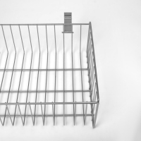 Полка-корзина для экономпанелей, 60×30×15 см, цвет хром Полка-корзина для экономпанелей, 60×30×15 см, цвет хром