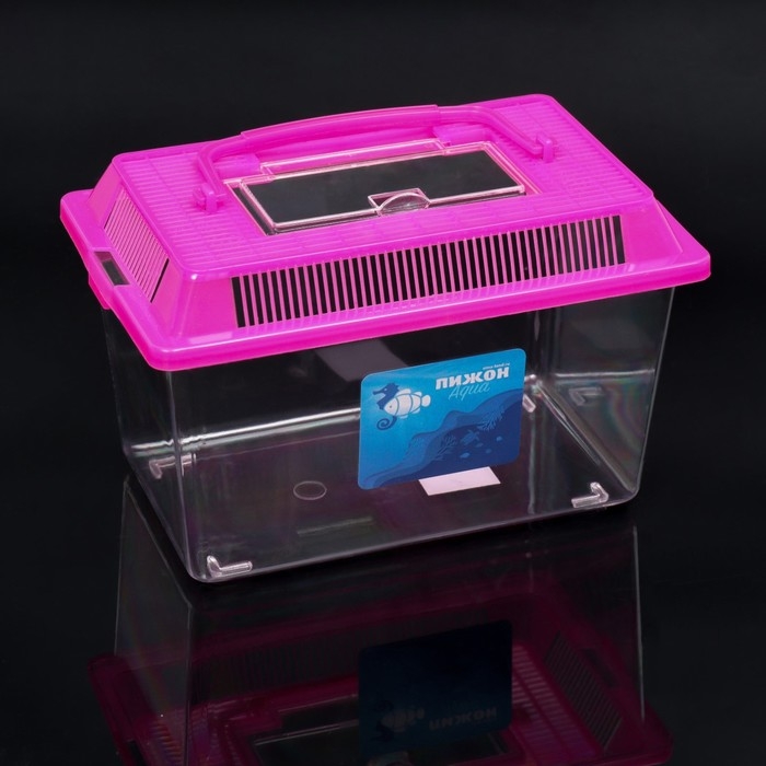 Переноска прямоугольная, 21,3 х 14 х 14,5 см, розовый Переноска прямоугольная, 21,3 х 14 х 14,5 см, розовый