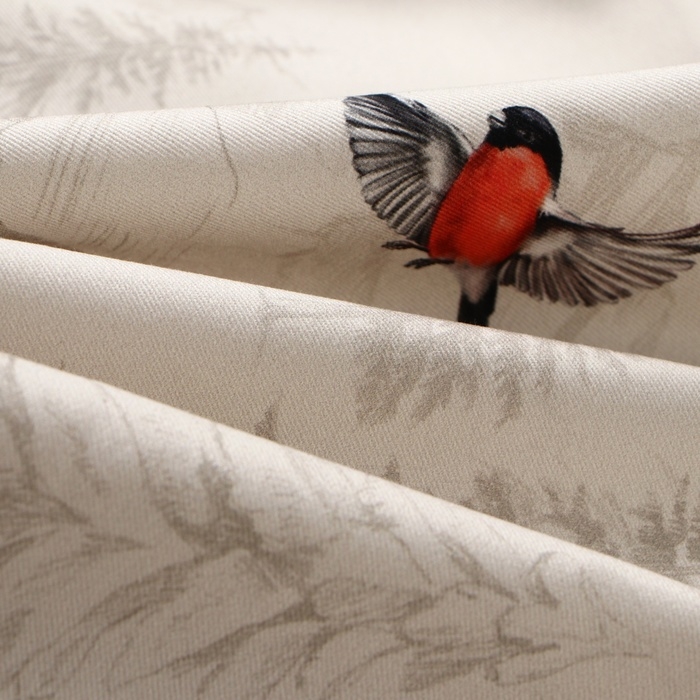 Скатерть Этель "Снегири на ветках" 110х149 см, 100% хл, саржа 190 г/м2