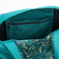 Сумка спортивная на молнии с подкладкой, наружный карман, средний размер, цвет бирюзовый Сумка спортивная на молнии с подкладкой, наружный карман, средний размер, цвет бирюзовый