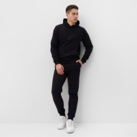 Брюки мужские с карманам, цвет чёрный, размер 48