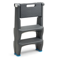 Стремянка пластиковая Степ ( серая )