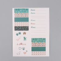 Фотоальбом 25 листов (наклейки+кольца) "Жизнерадостный пёс" 19х27х3 см