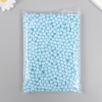 Набор бусин "Жемчуг" d 8 мм, 250 гр, нежно-голубой