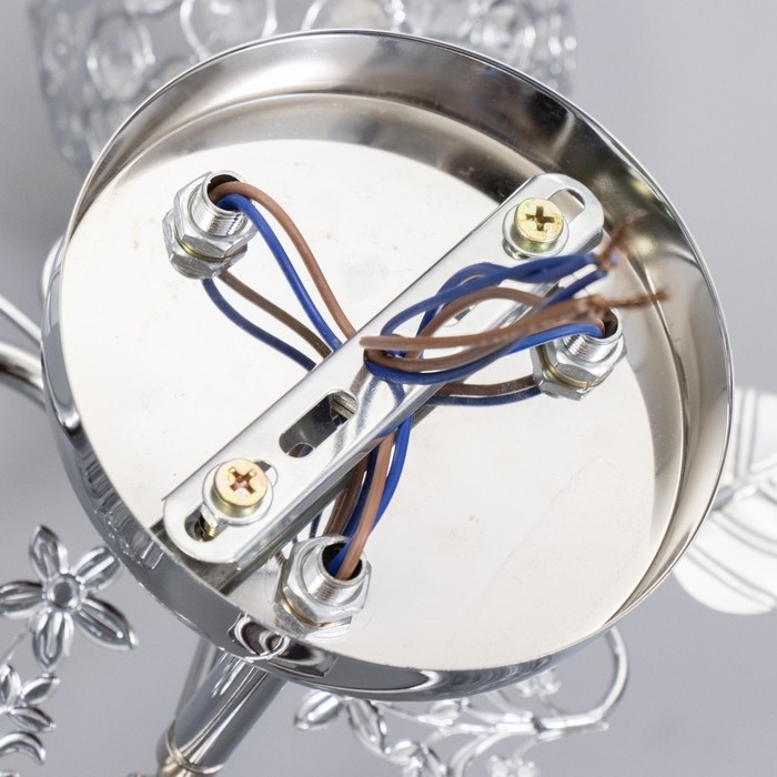 Люстра Люстра "Роксана" 3хЕ27 40Вт хром 58х58х27 см BayerLux