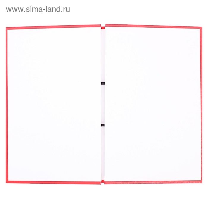 Папка Папка "Дипломная работа" А4 на болтах, бумвинил, без бумаги, цвет красный (вместимость до 300 листов)
