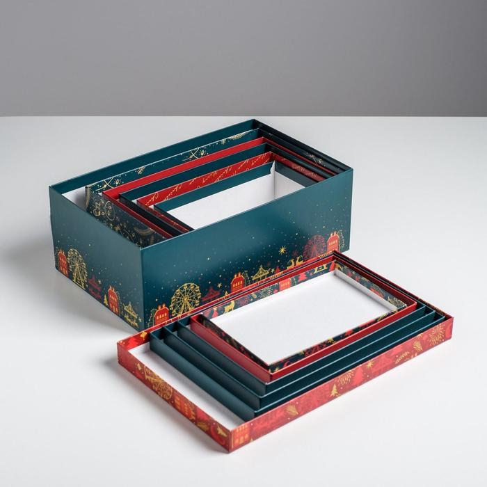 Набор подарочных коробок 6 в 1 &laquo;С новым годом&raquo;, 20 х 12,5 х 7,5 - 32,5 х 20 х 12,5 см , Новый год