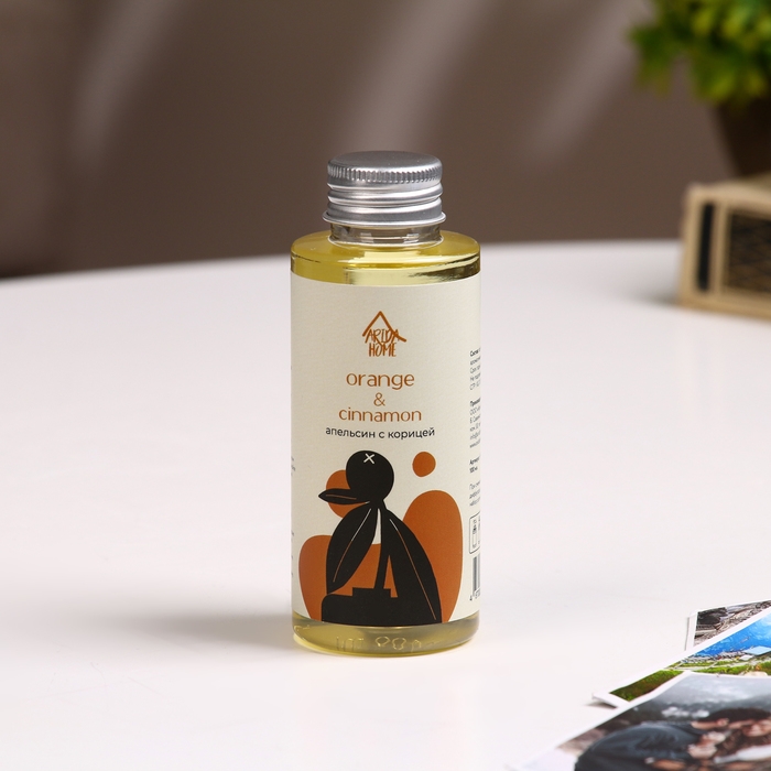 Наполнитель для ароматического диффузора Апельсин с корицей 100 мл