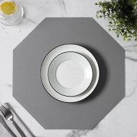 Салфетка сервировочная на стол &laquo;Тэм&raquo;, 38&times;38 см, цвет серый