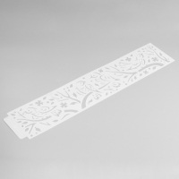 Трафарет бордюрный пластик "Птицы на ветвях" 60х12 см