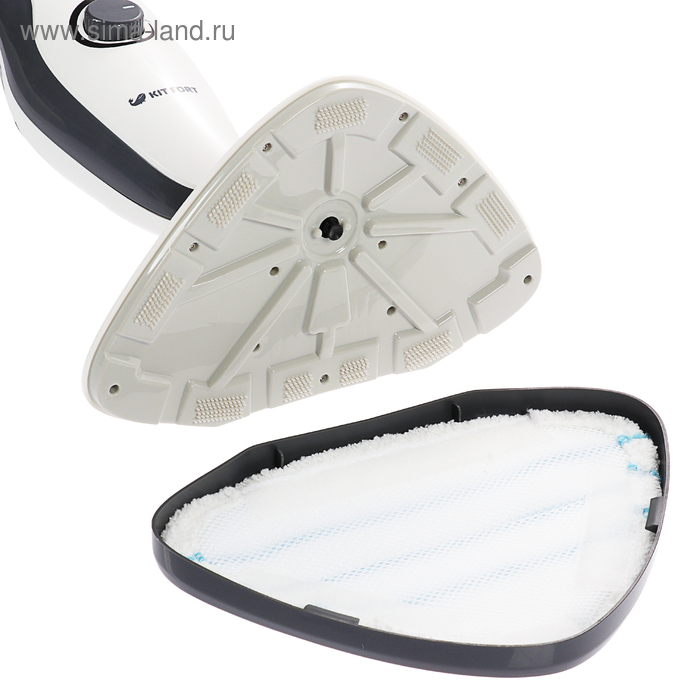 Паровая швабра Kitfort КТ-1006, 1500 Вт, 450 мл, шнур 5 м, черно-белая Паровая швабра Kitfort КТ-1006, 1500 Вт, 450 мл, шнур 5 м, черно-белая