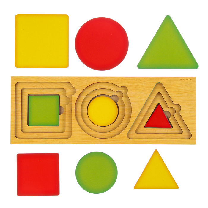 Рамка - вкладыш многоуровневая &laquo;Геометрия&raquo;