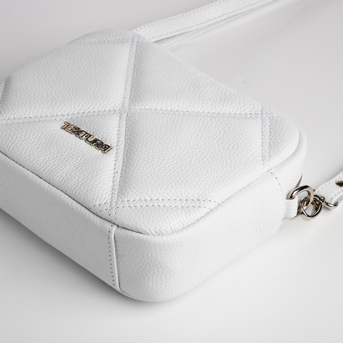 Сумка женская через плечо TEXTURA, маленький размер, цвет белый