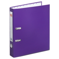 Папка-регистратор А4, 50 мм, Calligrata, ПВХ, тиснение "лен", металлическая окантовка, карман на корешок, собранная, фиолетовая, микс Папка-регистратор А4, 50 мм, Calligrata, ПВХ, тиснение "лен", металлическая окантовка, карман на корешок, собранная, фиолетовая, микс