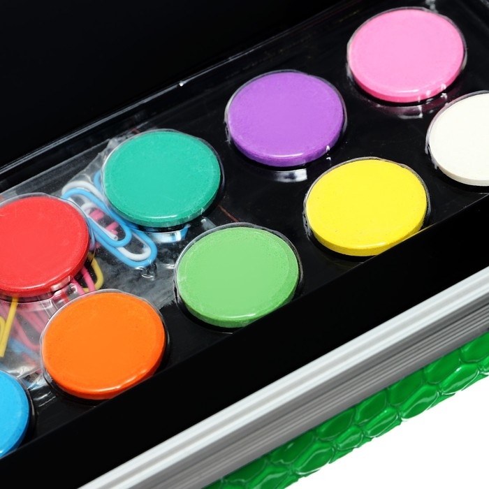 Набор для рисования в деревянной коробке, обтянутой пвх, большой Набор для рисования в деревянной коробке, обтянутой пвх, большой