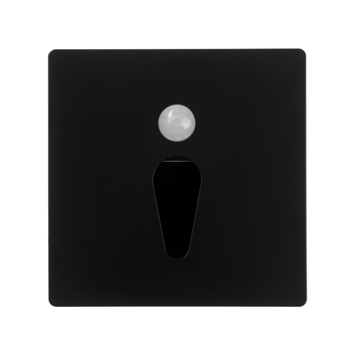 Встраиваемый светильник для лестницы, NL-34, датчик движ., 1.5 Вт, 60 Лм, 3000К, черный